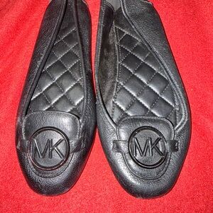MICHAEL Michael Kors Black Quilted Flats